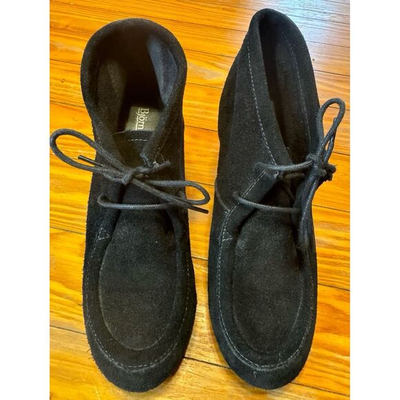 Bjorndal‎ Black Suede Bexley Booties Size 8 - Picture 1 of 9